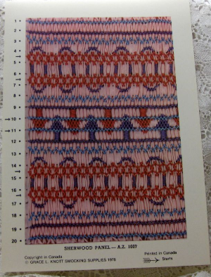 Grace Knott Sherwood Panel Smocking Plate 1007